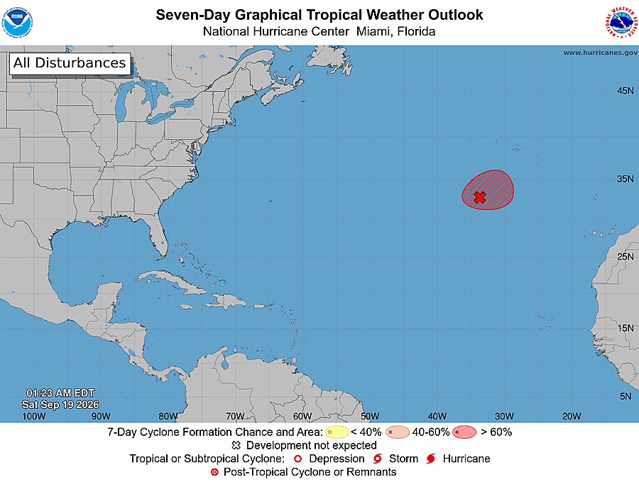 Odds increase for Invest 98L to develop in the Atlantic as brewing 'Super' El Niño continues to strengthen Image