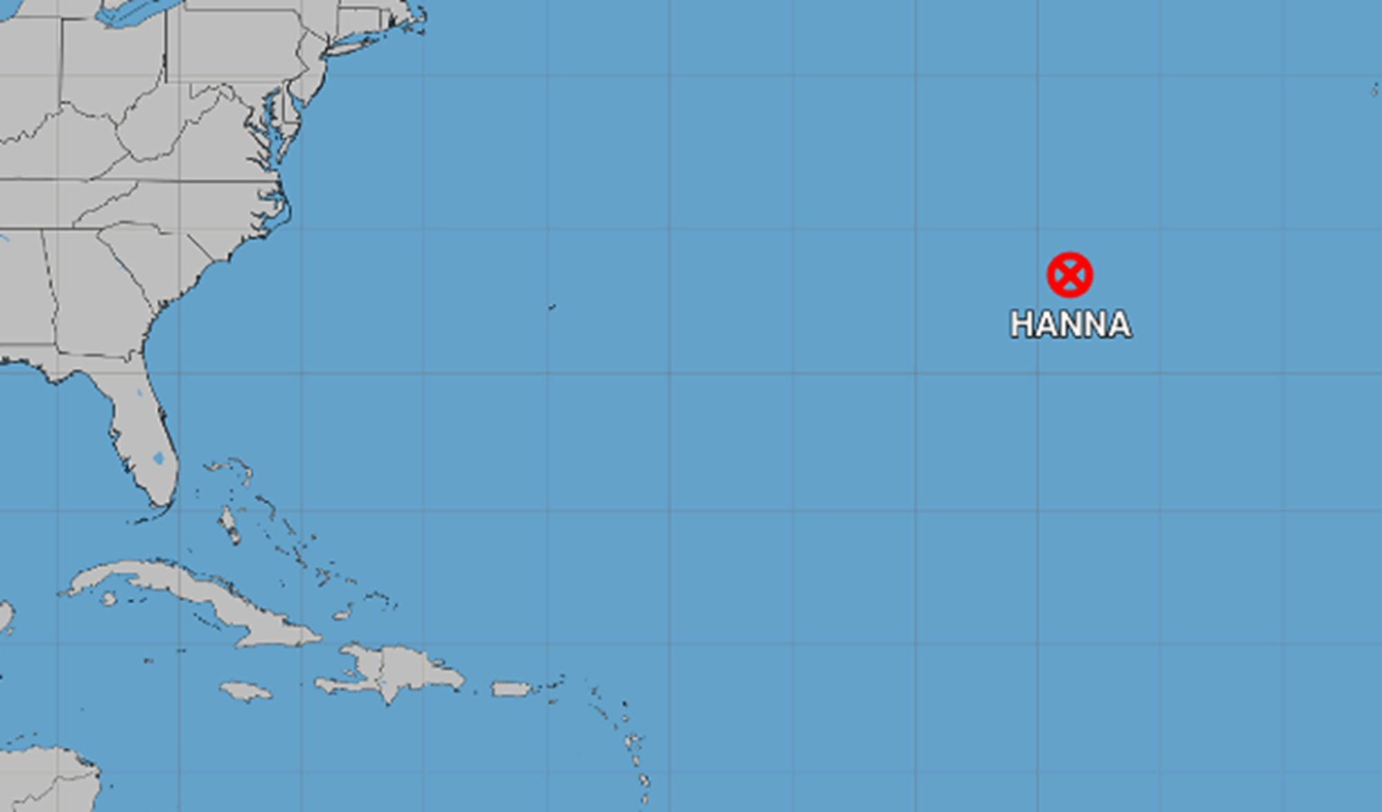 Tropical Storm Hanna churns in distant Atlantic; Fay becomes post-tropical cyclone Image