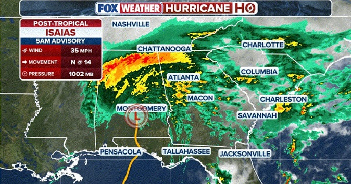 Isaias latest: 4 deaths reported as weakened storm moves inland Image
