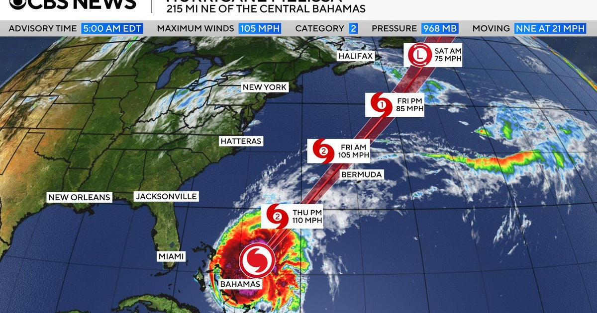 Hurricane Melissa tears through the Caribbean. Maps show its forecast path. Image