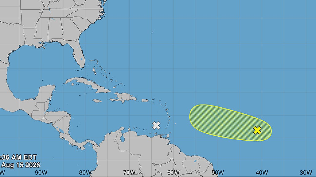 Florida hurricane center tracking 2 disturbances in tropics Image