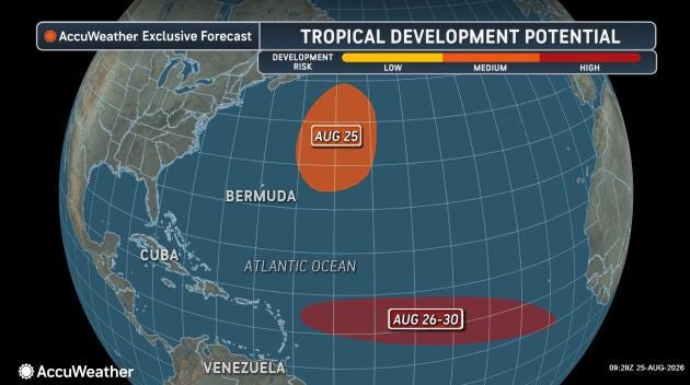 Hurricane Center watching 2 invests. Will one become Tropical Storm Dolly? Image