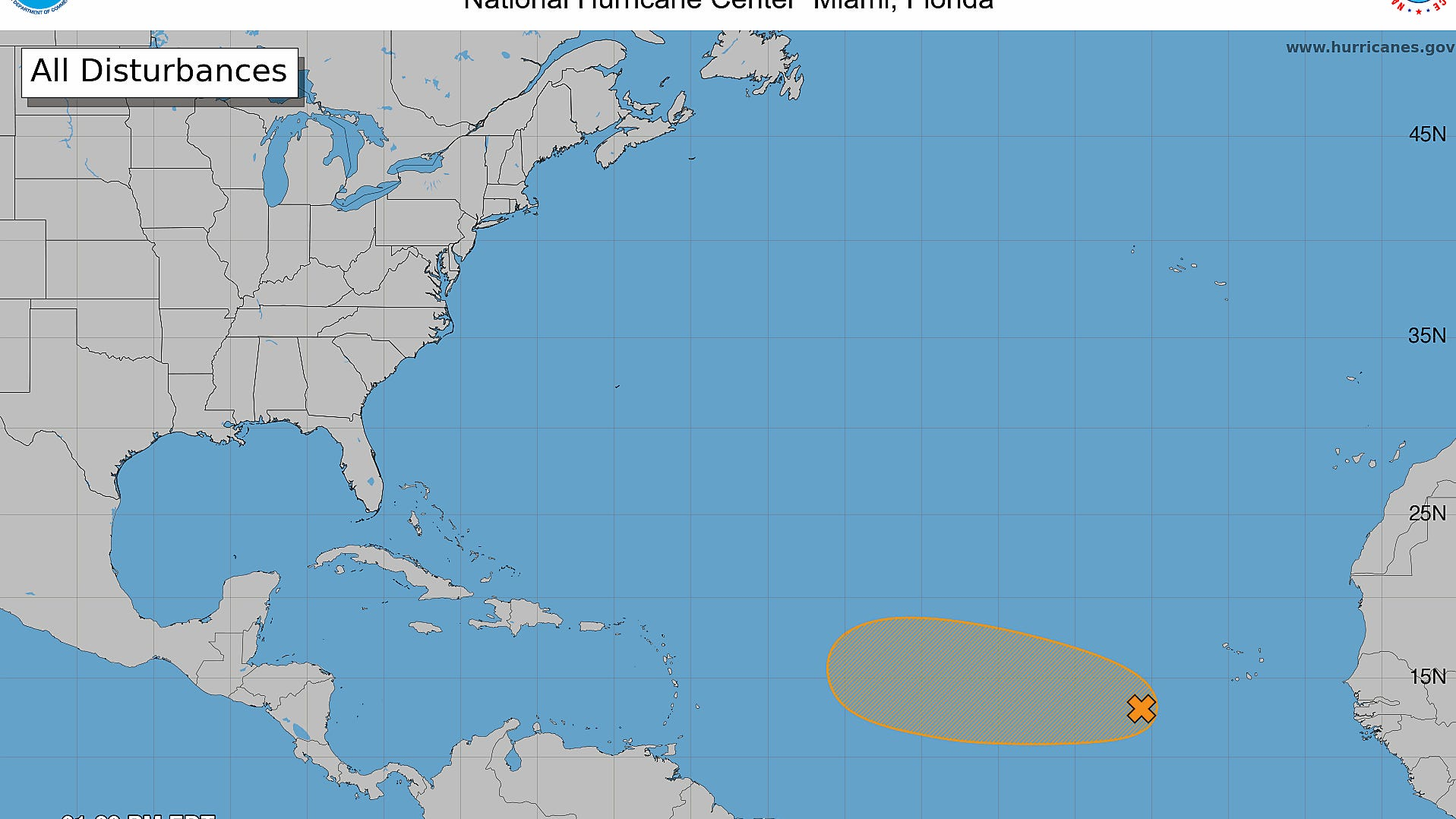 Hurricane Center warns tropical depression likely to form soon Image