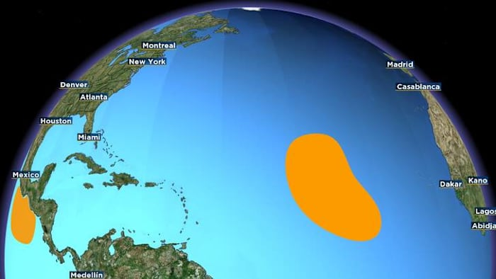 Invest 97L tagged by the National Hurricane Center Image