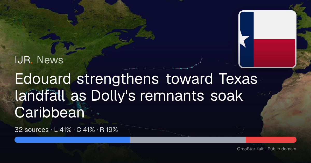 Edouard Threatens Texas; Dolly Remnants Image